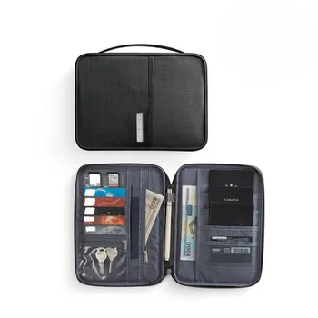 Семейный держатель для паспорта, портативные сумки для хранения, водонепроницаемый нейлоновый чехол, органайзер, дорожные аксессуары, обложки для документов