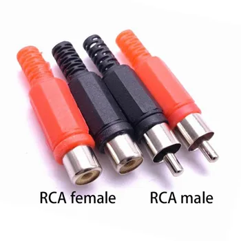 RCA штекер-розетка адаптер для подключения аудио-видео AV Plastic Handle Plugs Channel Dual Welding Tool DIY