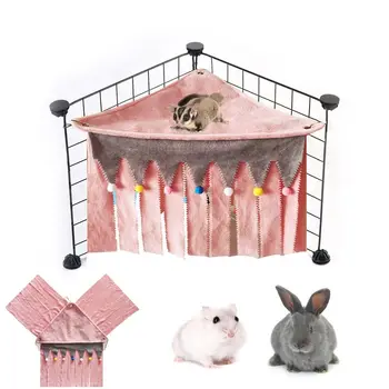 Подвесное укрытие с кисточками Скрытый Гамак Клетка Уголок Домик для Хомяка Палатка для укрытия Кролика Убежище Морской Свинки Крысиное гнездо