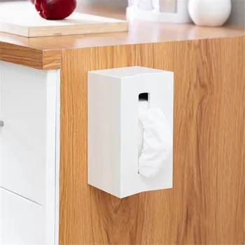 Ящик для хранения бумажных полотенец, многофункциональный настольный лоток, Настенный для ванной комнаты, съемные коробки для салфеток для домашнего офиса, домашнего хозяйства