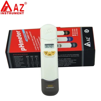 AZ8680 Водонепроницаемая ручка Цифровой РН-метр Тестер температуры AZ-8680