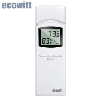 Ecowitt WN31 (WH31) Термометр-гигрометр Беспроводной 8-канальный Датчик температуры и влажности с ЖК-дисплеем (шлюз в комплект не входит)
