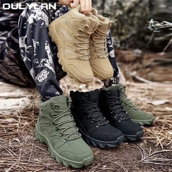 Армейские мужские тренировочные ботинки, походная Альпинистская обувь, армейские мужские военные Тактические ботинки Four Seasons Universal