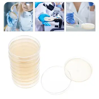 10шт готовых агаровых тарелок Чашки Петри с агаром для научных экспериментов, тарелки для детей школьного возраста для использования в Beast lab