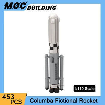 MOC Space Series Масштаб 1:110 Columba Вымышленная Модель ракеты, Строительные блоки, собранные своими руками Аэрокосмические Кирпичи, Коллекция игрушек, Подарки