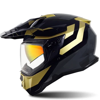 Новый Мотоциклетный Шлем для мотокросса, Зимний Моторизованный Шлем для верховой езды, Лыжный Шлем для мотокросса, Мотоциклетный шлем унисекс, Защитная оболочка для мотоциклетного шлема