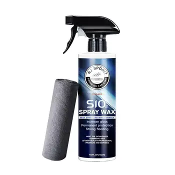 Керамическое Покрытие Для Автокраски Crystal Wax Spray Nano Гидрофобный Жидкий Полимерный Олеофобный Анти-Дождь Уход За Автомобилем 473 мл