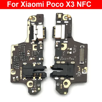 50шт, Оригинальный USB-Порт Зарядное Устройство Док-Станция Разъем Зарядная Плата Гибкий Кабель Микрофонная Плата Для Xiaomi POCO X3 NFC / Poco X3 Pro