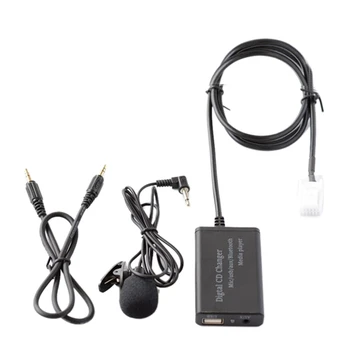 2X USB AUX Bluetooth Автомобильный Цифровой Музыкальный CD-Чейнджер Адаптер Для Toyota (6 + 6) Pin Camry Corolla RAV4 Yaris