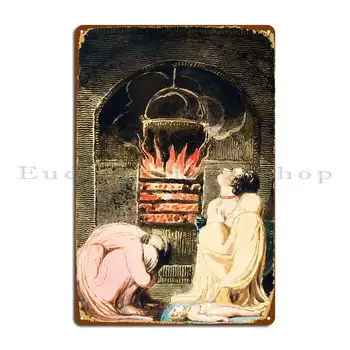 Котел над огнем 1794 Металлические вывески Классический дизайн настенной росписи Cinema Настенная пещера Жестяная вывеска плакат