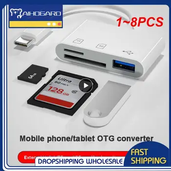 1 ~ 8ШТ Адаптер Type-C TF CF SD Устройство Чтения карт памяти OTG Writer Compact Flash USB-C для iPad для Macbook USB Type C