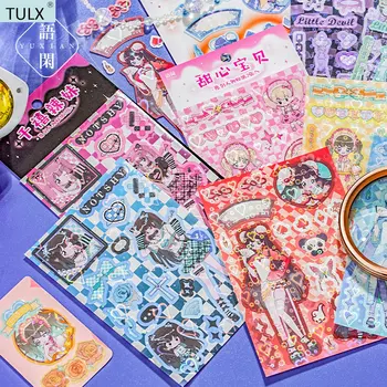 TULX sticker канцелярские принадлежности пользовательские наклейки наклейки kawaii милые канцелярские товары для рукоделия милые наклейки kawaii stickers