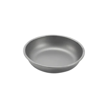 1 ШТ. Походная кухонная посуда, походная обеденная тарелка, термостойкая и коррозионностойкая тарелка для пикника из чистого титана, 117 мм