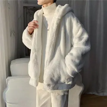 Мужская Зимняя Хлопчатобумажная куртка из Овечьего Флиса 2023 года, Двусторонняя Модная Брендовая Универсальная Повседневная Куртка для пар A206