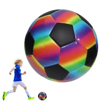 Футбол Rainbow Футбол Rainbow Практика Футбола Футбол Легкий Надувной Крытый Открытый Футбольный мяч из ПВХ-панелей Для