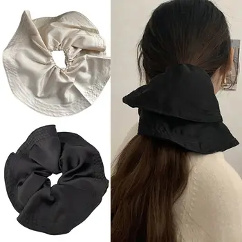 Тканевый круг для волос, Элегантная резинка, негабаритная повязка на голову, женская лента для волос