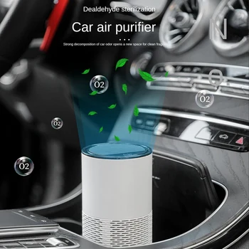 Автомобильный воздухоочиститель Для дома Очиститель Hepa Фильтры Настольный очиститель USB Перезаряжаемый портативный воздухоочиститель диффузор