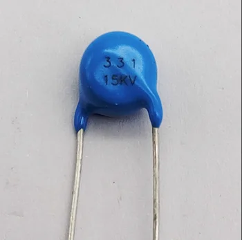 50ШТ Высоковольтный керамический конденсатор с синим свинцом 15 КВ 331 К 330 пф для рентгеновского оборудования керамический конденсатор