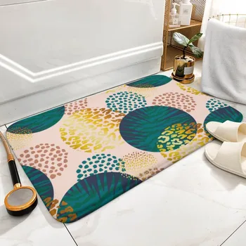 Индивидуальный влагопоглощающий коврик для ванной, коралловый флис, для входа в гостиную, Коврик для пола у двери, Ковер на кухне, противоскользящий коврик для ванной R