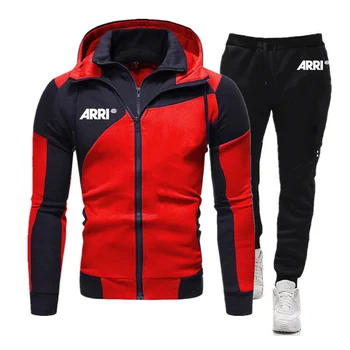 ARRI 2023, Новый мужской весенне-осенний принт, 2 предмета, спортивный костюм для фитнеса, толстовка с капюшоном + брюки, пуловер, спортивная одежда с капюшоном, костюм