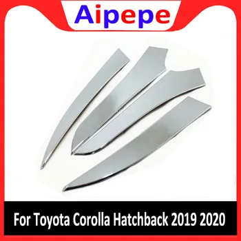 Для Toyota Corolla Хэтчбек 2019 2020 ABS Хромированная Передняя фара брови Веко Крышка Отделка Аксессуары Для Укладки Автомобилей 4шт