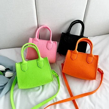 Мини-сумки на плечо, женские сумки из чистого войлока, дизайнерская сумочка-тоут, женские сумки через плечо, Роскошная дизайнерская сумка для покупок, сумка-тоут