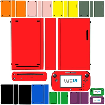 10 Чистых однотонных виниловых наклеек для Nintendo Wii U и наклеек для геймпадов