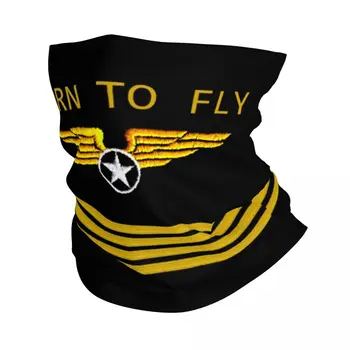 Бандана Born To Fly Captain Stripes для пеших прогулок, велоспорта, шарф-накидка для пилота авиации, балаклава-утеплитель