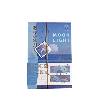30 Листов/набор, Романтическая открытка серии Moonlight, Мечтательное письмо Солнца, Луны и звезд, Поздравительные открытки, Подарочные канцелярские принадлежности