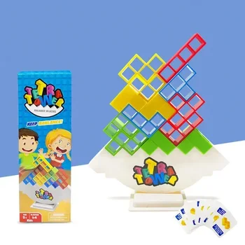 Игра Tetra Tower Stacking Blocks Stack Building Blocks Balance Puzzle Board Assembly Bricks Развивающие игрушки для детей и взрослых