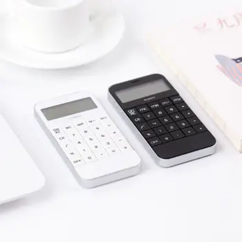 Карманный мини-офис для студентов Универсальный дисплей Белый Электронный цифровой калькулятор Черный