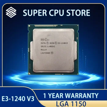 Процессор Intel Xeon E3-1240 v3 E3 1240v3 E3 1240 v3 CPU Процессор 8M 80W 3,4 ГГц Четырехъядерный Восьмипоточный LGA 1150