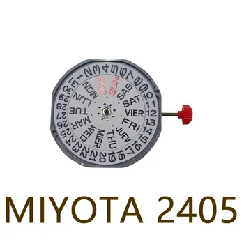 Япония MIYOTA 2405 кварцевый механизм механизм с двойным календарем механизм для ремонта часов запасные части