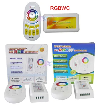 2.4G RGBW Сенсорный Экран Пульт Дистанционного Управления RGB LED Контроллер DC 12V 24V RGBWC Лента Для Подсветки диммера Для 5050 RGB/RGBW/RGB +CCT Светодиодная Лента