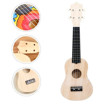 из комплекта Гавайской гитары DIY Деревянная Гавайская гитара Струнный инструмент Подарок для начинающих