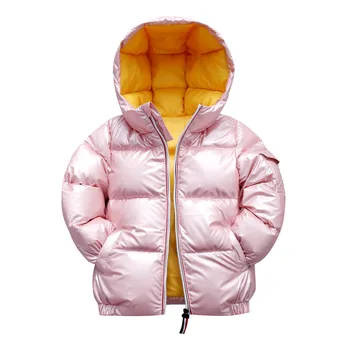 Короткая стеганая куртка с капюшоном, пуховики для мальчиков и девочек, детская осенне-зимняя модная теплая одежда 2023