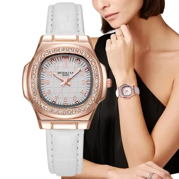 Минималистичные цифровые женские кварцевые часы, модные нишевые женские часы, новые женские часы из розового золота