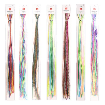 Мишура для волос Феи, Плетеные волосы, Красочная веревка для разноцветных плетеных лент для волос