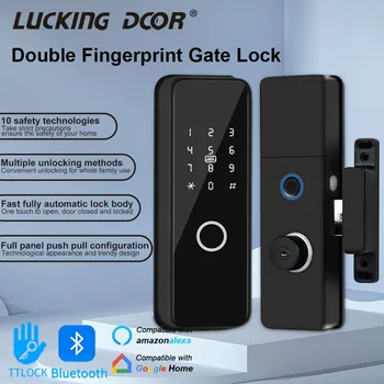 TTlock Электронный умный замок Открытый код отпечатка пальца IC-карта Безопасности Цифровой код Дверного замка поддержка Wifi Шлюза G2 Удаленный ключ R1