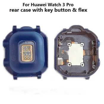Для Huawei Watch 3 PRO Задняя рамка Корпуса Замена крышки корпуса С ключевой Кнопкой и гибким кабелем Синий Фиолетовый