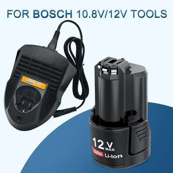 10,8 В 12 В 3000 мАч Аккумулятор для Bosch BAT412A BAT414 BAT411 BAT412 D-70745GOP 2607336014 Литий-ионные аккумуляторы для инструментов Перезаряжаемые Akku