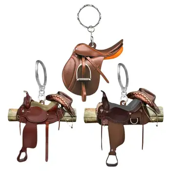 Брелок для ключей в западном стиле, аксессуар для кольца для ключей, Уникальные подарки, Подвеска в виде лошади, Брелок для женщин, для девочек, Прямая поставка