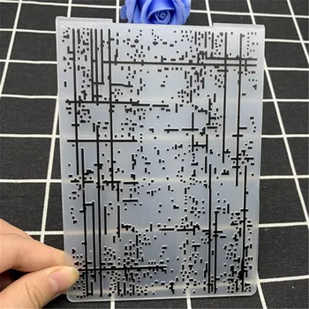 Абстрактный код прозрачная складная доска для тиснения DIY handmade works фоновая форма для тиснения