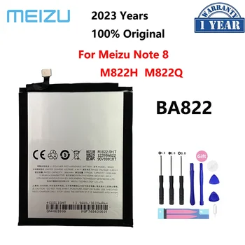 100% Оригинальный 3600 мАч BA822 Аккумулятор Для Meizu Note 8 Note8 M822H M822Q BA 822 Запасные Аккумуляторы Для Телефонов Bateria