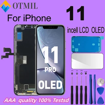 Origina Лучший Выбор OLED для iPhone 11-11 Promax ЖК-дисплей С 3D Сенсорным Цифрователем В Сборе Без Замены Битых Пикселей