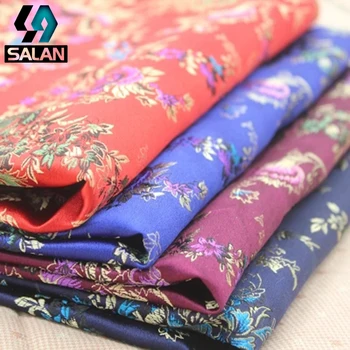 Богатые цветы пиона цветы высококачественная марлевая ткань Hongyun ручной работы сумка cheongsam ткань с темным рисунком жаккардовая ткань