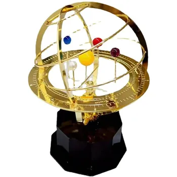 Грандиозная Планетная модель Солнечной системы Небесное тело Вселенная Вращать Металлические поделки Орнамент Астрономия Собирать Подарки Декор стола