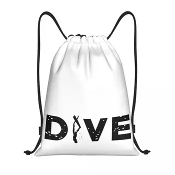Дайвинг Heart Beat Free Diver 9 Сумки на шнурках Спортивная сумка Графический винтажный рюкзак Humor Graphic Infantry pack Фирмы