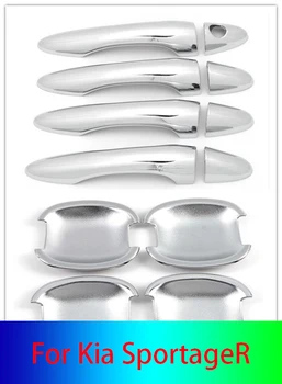 Автомобильные аксессуары для Kia SportageR 2010-2019 для высококачественной хромированной ручки дверной чаши из АБС-пластика с защитой от царапин