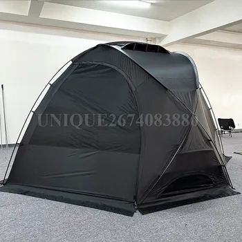 Открытый солнцезащитный козырек, шатер с черным куполом, непромокаемый солнцезащитный тент для кемпинга, укрытие для кемпинга